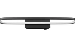 Badrumslampor Vägg<Trio Lighting Gianni H2O Vägglampa LED 60cm mattsvart IP44