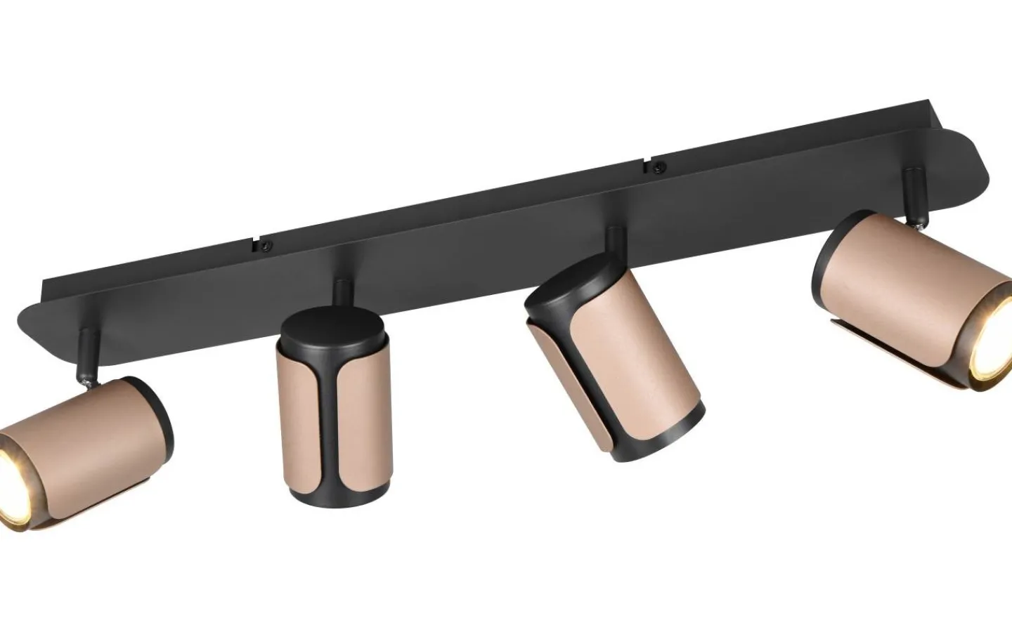 Avlånga Takspotlights|Takspot Med Minst 4 Lampor<Trio Lighting Gillan Spotlight 4-delad GU10 kaffebrun