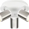 Runda Takspotlights|Takspot Med 3 Lampor<Trio Lighting Gillan Spotlight 3-delad GU10 borstad stål