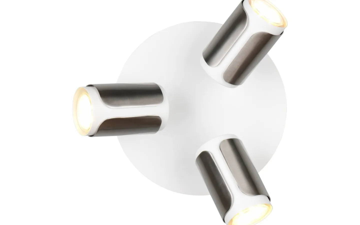 Runda Takspotlights|Takspot Med 3 Lampor<Trio Lighting Gillan Spotlight 3-delad GU10 borstad stål