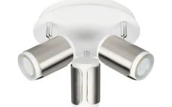 Runda Takspotlights|Takspot Med 3 Lampor<Trio Lighting Gillan Spotlight 3-delad GU10 borstad stål