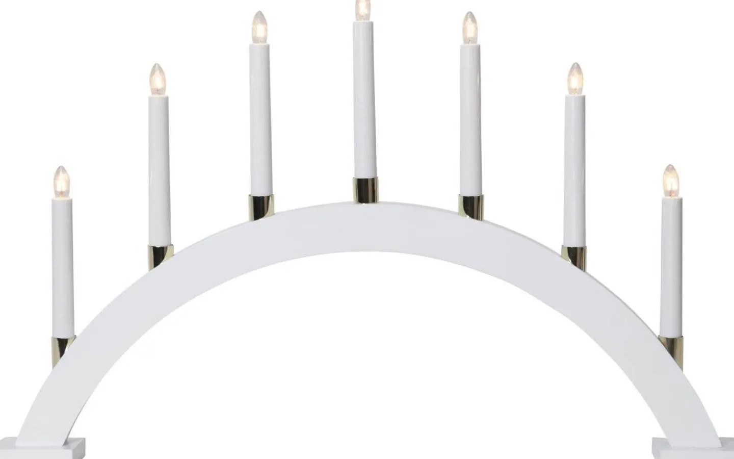 Star Trading Gillian Adventsljusstake Båge Vit 40cm* Visa Alla Adventsljusstakar|Adventsljusstakar 31-60 Cm