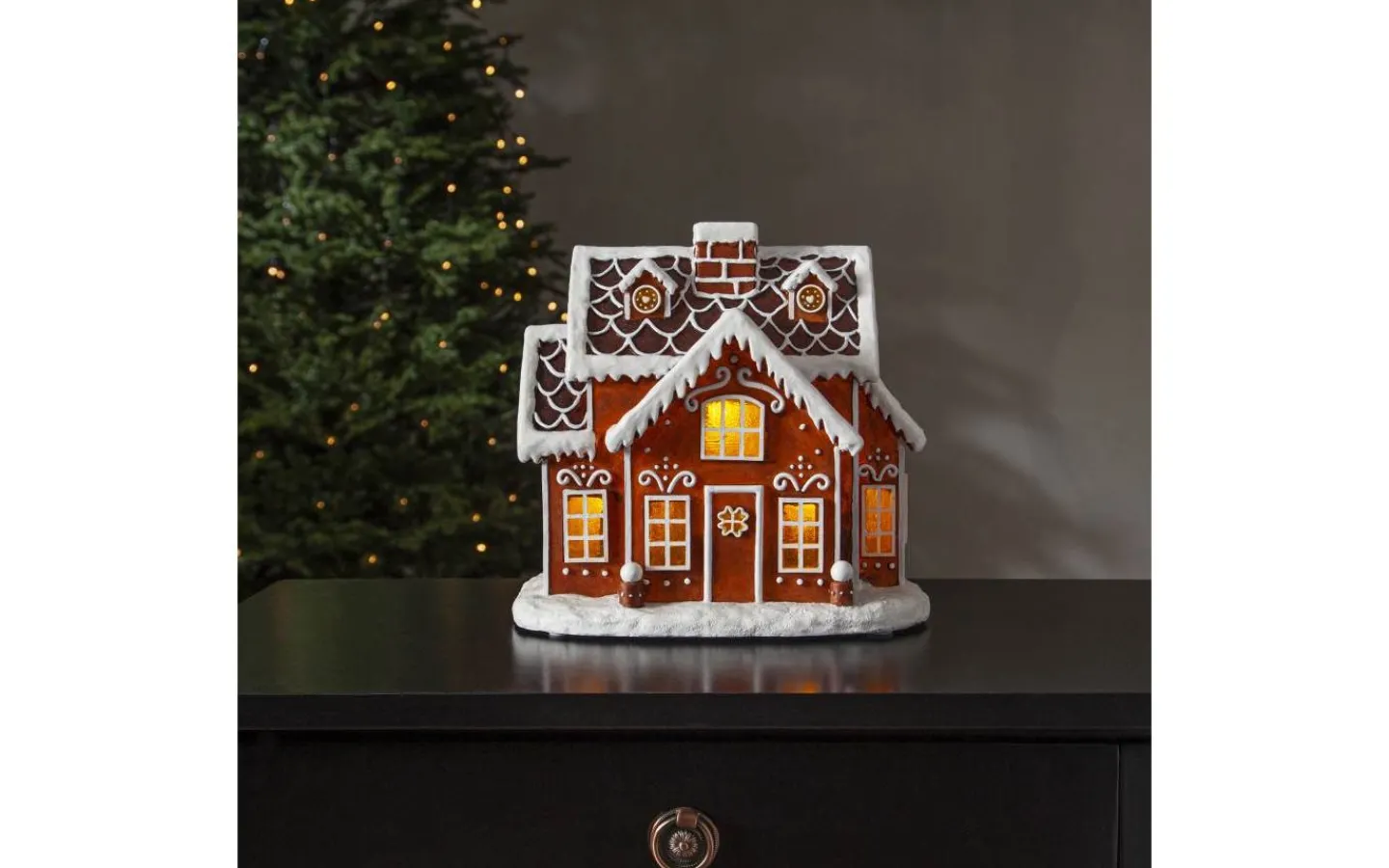 Julbyar Och Figurer<Star Trading Gingerville Juldekoration 24cm Brun