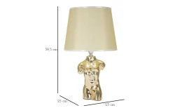 Bordslampor<Mauro Ferretti Gino Bordslampa Man 42,5cm Guld