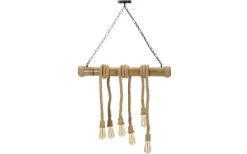 Avlånga Taklampor<Mauro Ferretti Gioia Taklampa 80cm Bambu/Rep