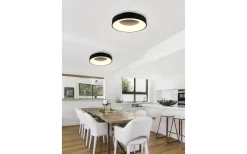 Plafonder<Trio Lighting Girona Plafond LED 45cm mattsvart