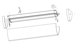 Badrumslampor Vägg<Eglo Gita Vägglampa 60cm LED 4000K 16W Krom IP44