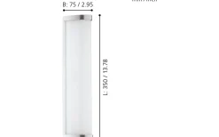 Gita Vägglampa 35cm LED 4000K 8,3W Krom IP44