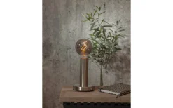 Star Trading Glans Bordslampa 17cm Borstat stål* Vardagsrum|Sovrum