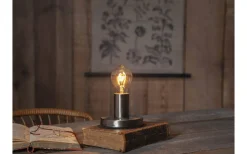 Vardagsrum|Bordslampor<Star Trading Glans Bordslampa 8,5cm Borstat Stål