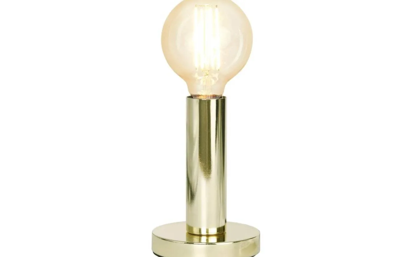 Glans Bordslampa 17cm E27 Mässing