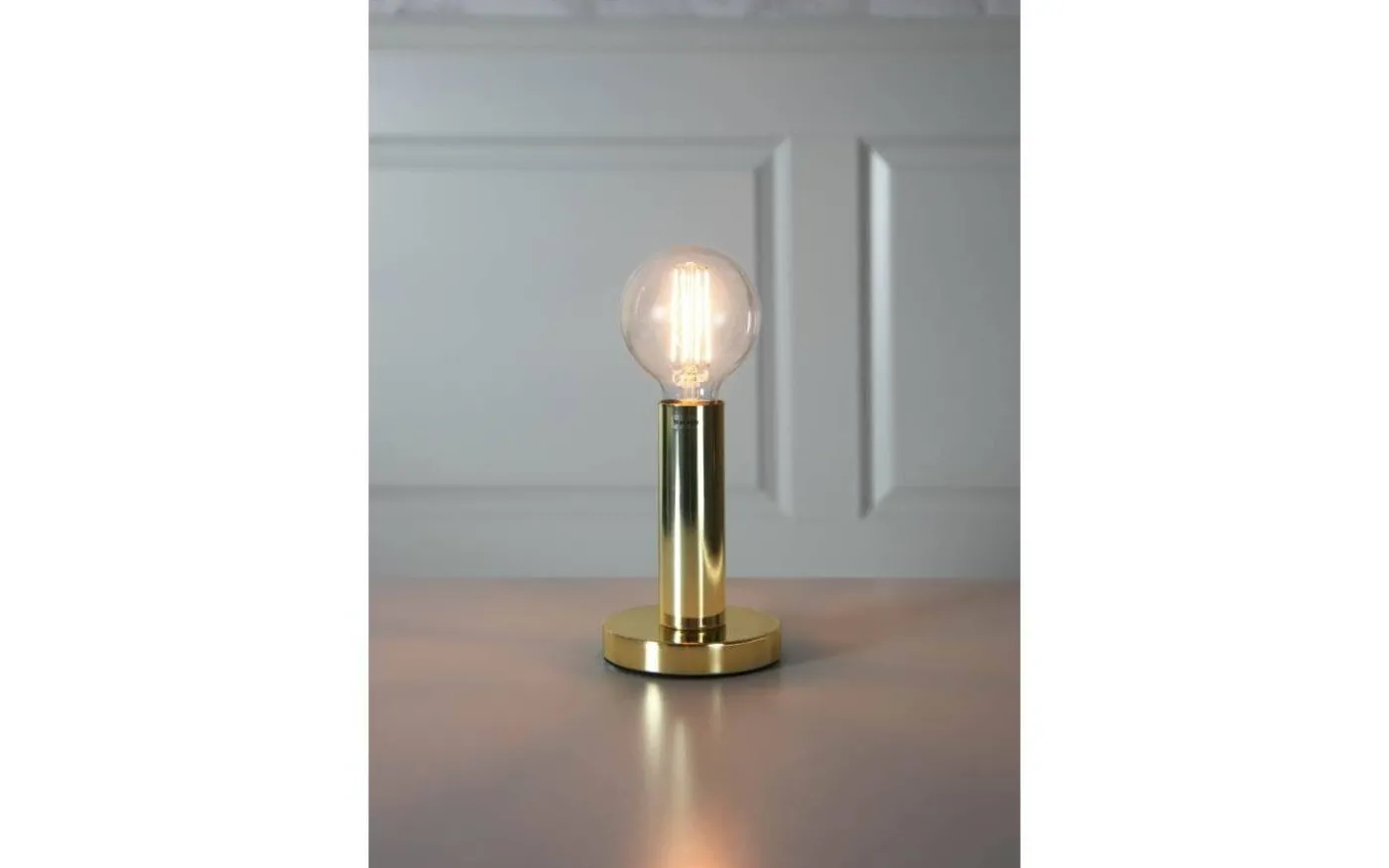 Glans Bordslampa 17cm E27 Mässing