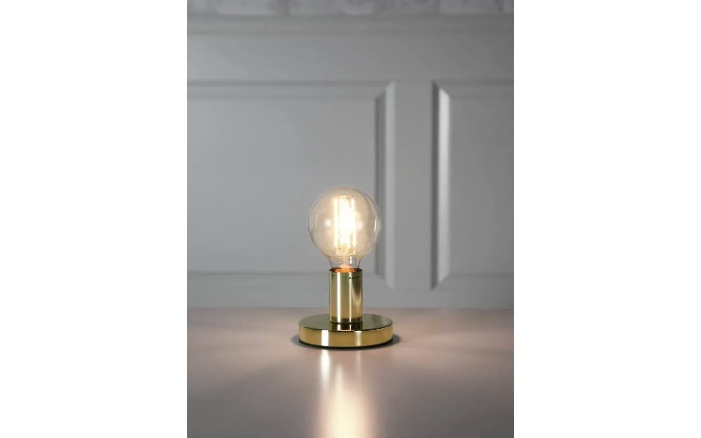 Glans Bordslampa 8,5cm E27 Mässing