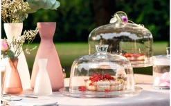 Glasburk med Lock Ø18cm