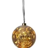 Batteri Julpynt Inomhus<Star Trading Glaskula Glow 15cm Amber