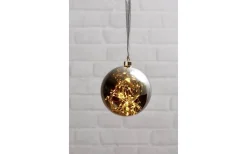 Star Trading Glaskula Glow 15cm Rökfärgad* Batteri Julpynt Inomhus