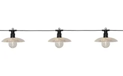 Star Trading Glassy Light Ljusslinga 3,5m 6L Svart IP44* Partyslingor Utomhus 230V|Partyslingor Utomhus 230V