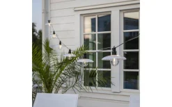Star Trading Glassy Light Ljusslinga 3,5m 6L Svart IP44* Partyslingor Utomhus 230V|Partyslingor Utomhus 230V