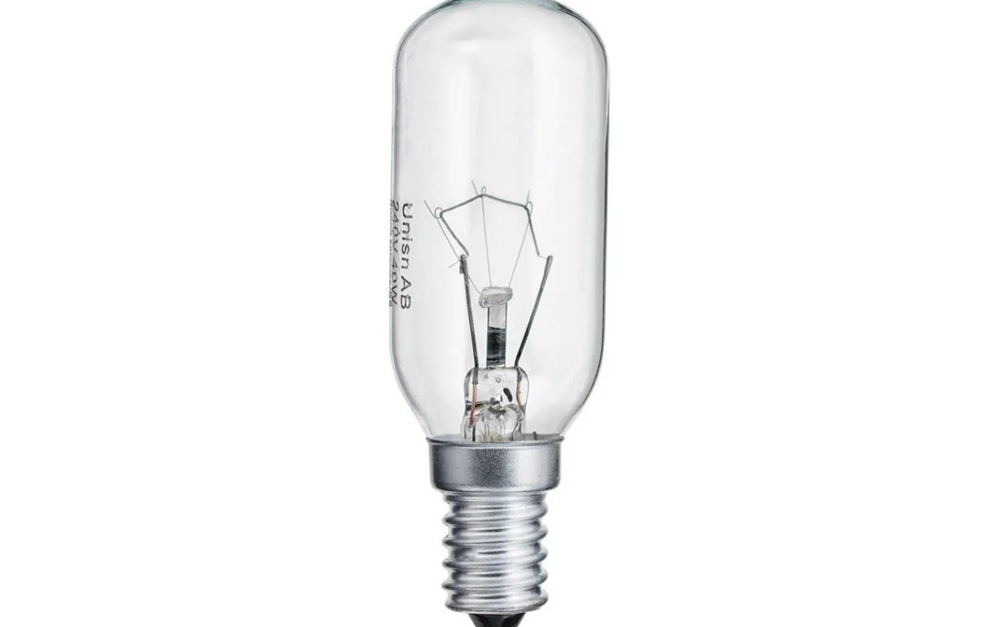Glödlampor E14<Unison Glödlampa E14 Rör Spisfläkt 2700K 40W