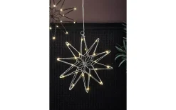 Markslojd Gleam Batteridriven Julstjärna 31cm Silver* Batteri Julpynt Inomhus