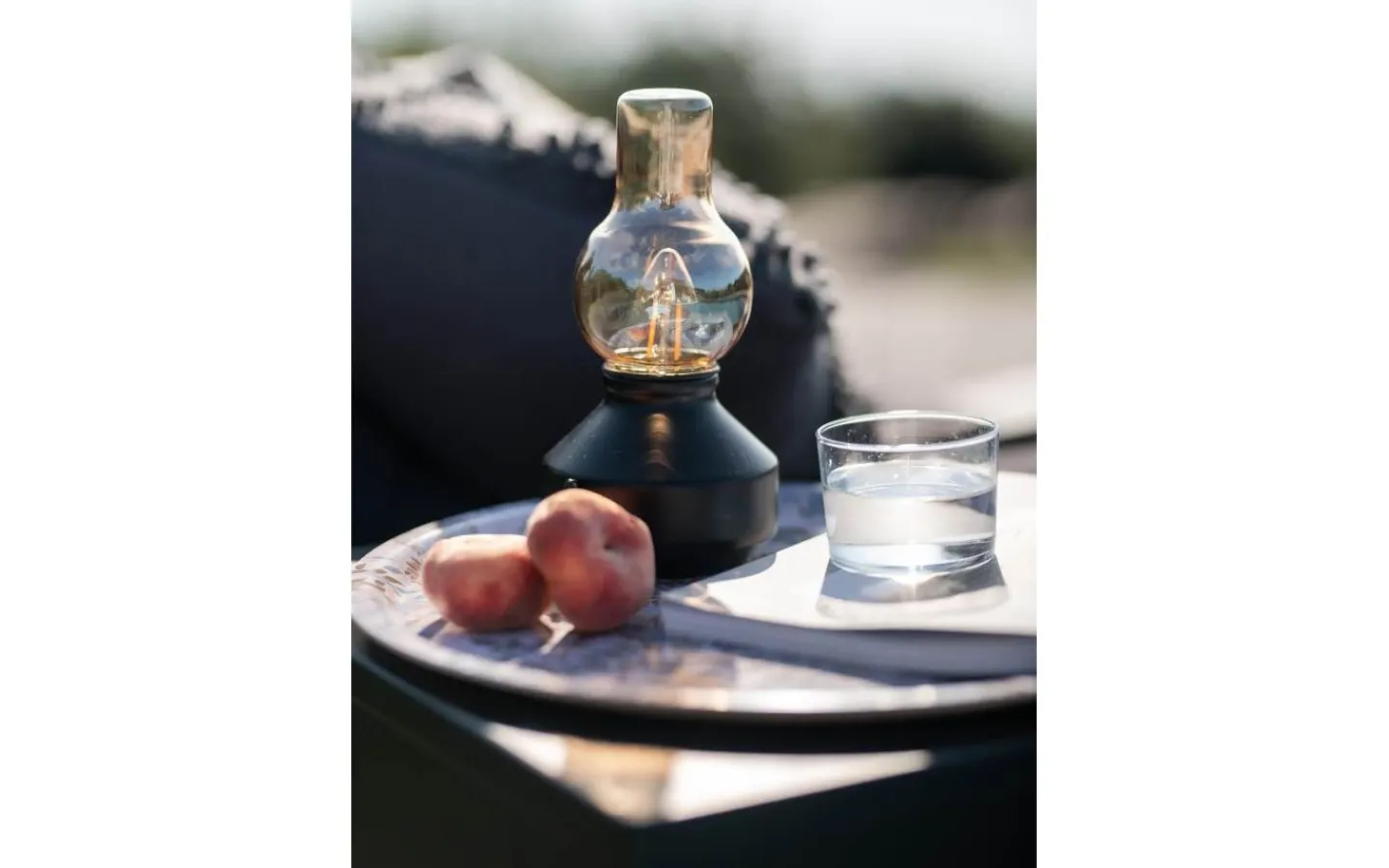 PR Home Glimt Bordslampa 21cm Uppladdningsbar LED Svart/Amber IP44* Uppladdningsbara Lampor Utomhus|Uppladdningsbara Lampor Utomhus