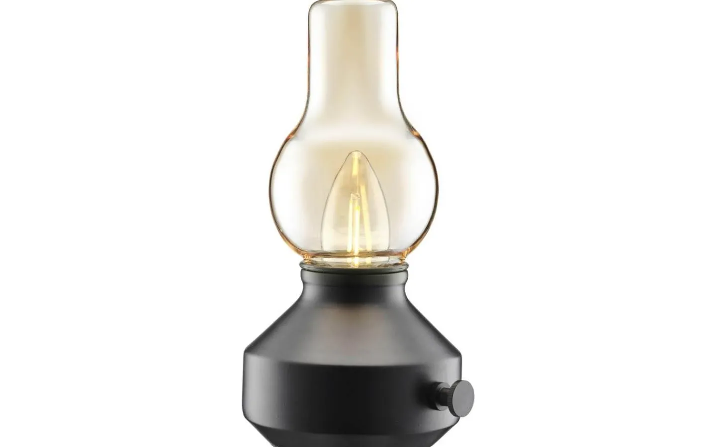 PR Home Glimt Bordslampa 21cm Uppladdningsbar LED Svart/Amber IP44* Uppladdningsbara Lampor Utomhus|Uppladdningsbara Lampor Utomhus
