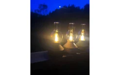 Glimt Uppladdningsbar Bordslampa 21cm Grön/Amber IP44