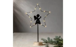 Batteri Julpynt Inomhus<Star Trading Glimta Ängel Batteridrivet Dekorationsträd 42cm Svart