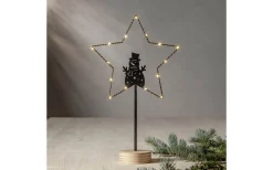 Star Trading Glimta Snögubbe Batteridrivet Dekorationsträd 42cm Svart* Batteri Julpynt Inomhus