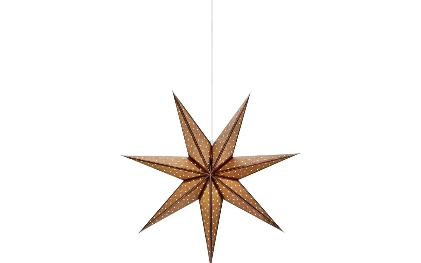 Glitter Julstjärna 75cm Brons