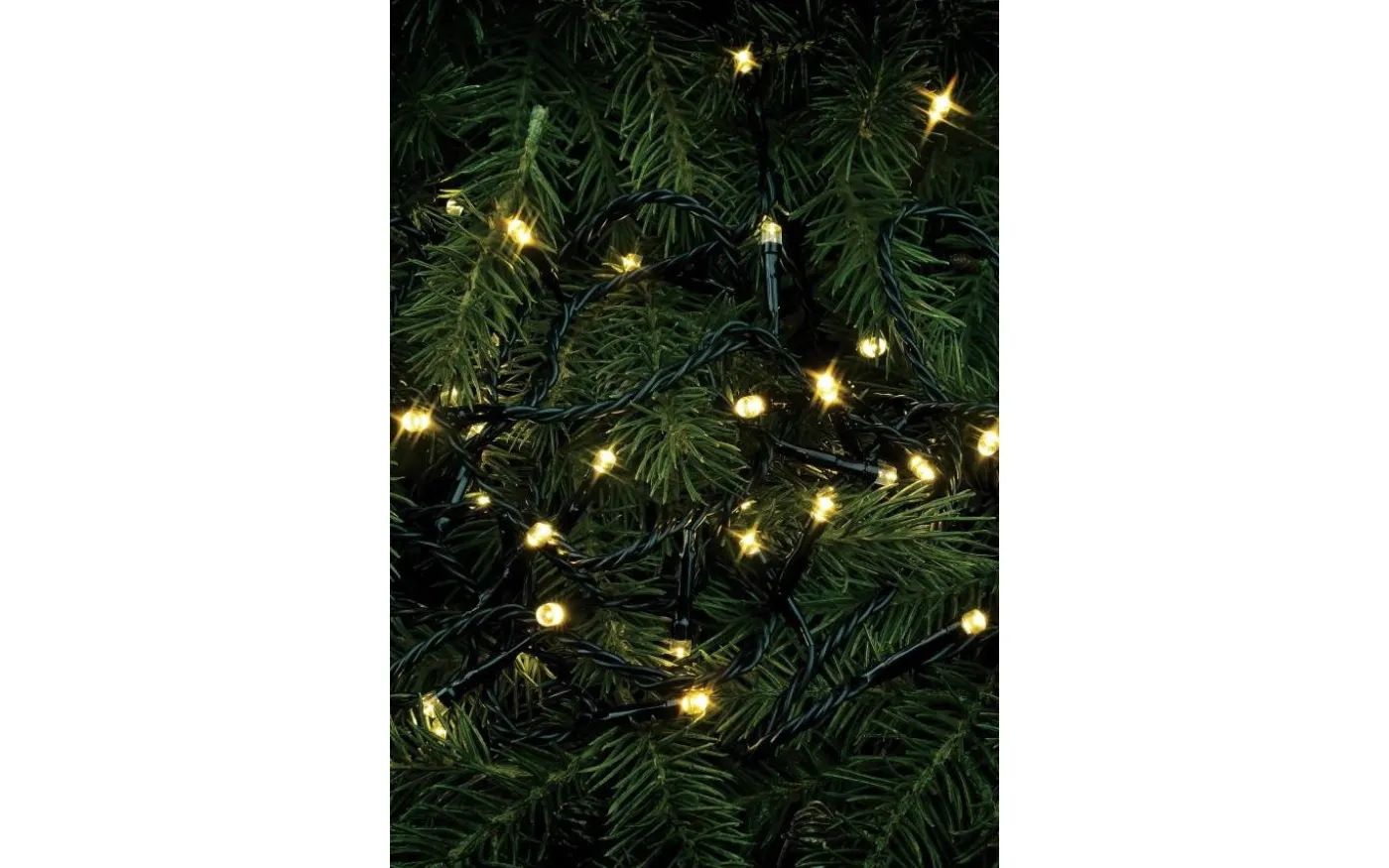 Glitter Ljusslinga 4 Meter 40L LED Varmvit IP44