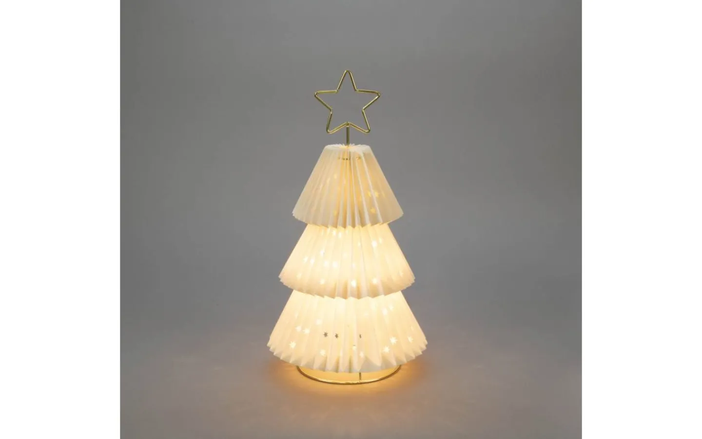 Julpynt Inomhus<Konstsmide Glitterfrost Pappersgran 36cm Vit