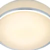 Markslojd Global Plafond 28cm LED Vit/Krom IP44* Badrumslampor Tak