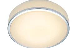 Markslojd Global Plafond 28cm LED Vit/Krom IP44* Badrumslampor Tak