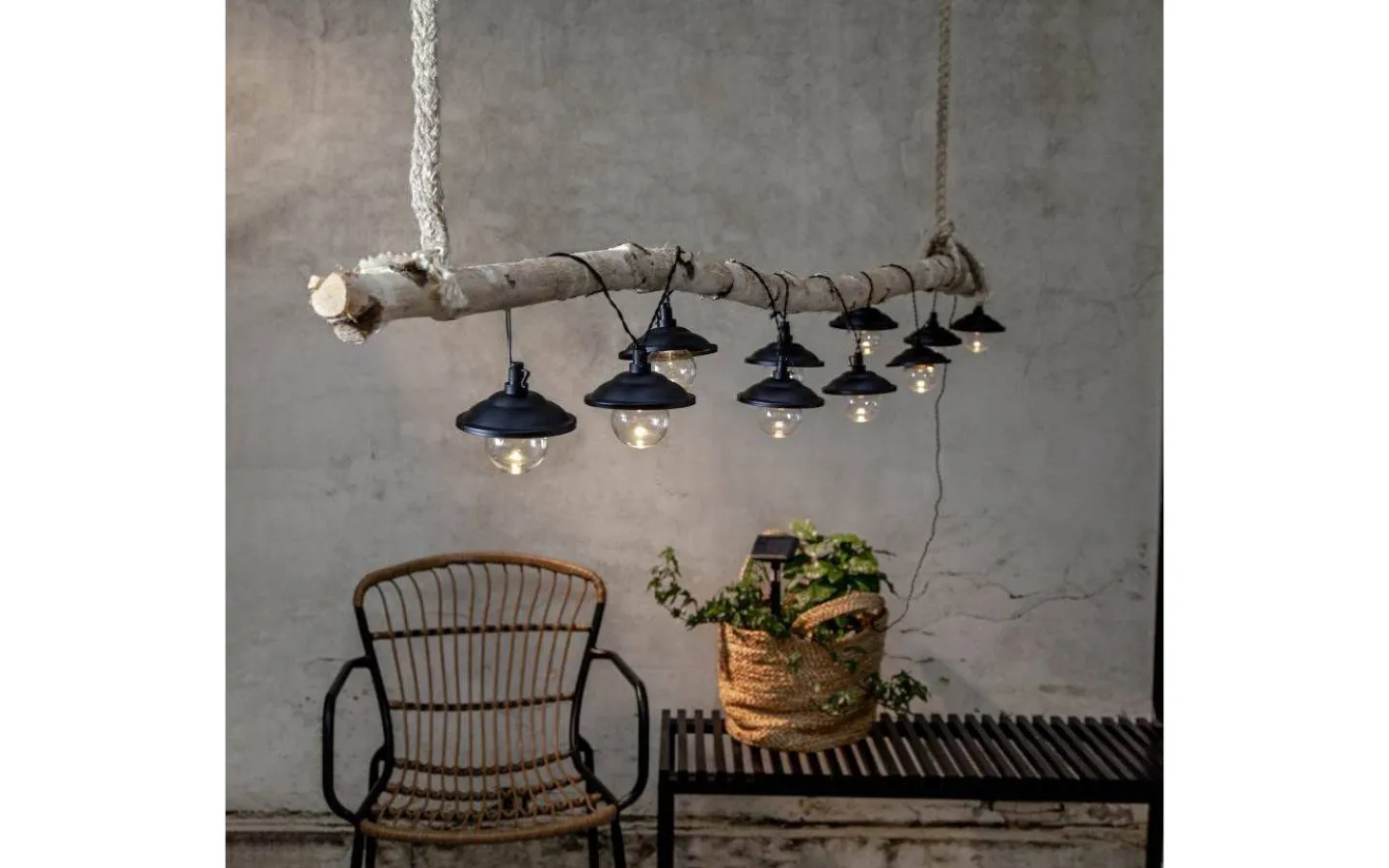 Visa Alla Solcellslampor<Star Trading Globe Shade Solcellsdriven Ljusslinga 1,8m Svart