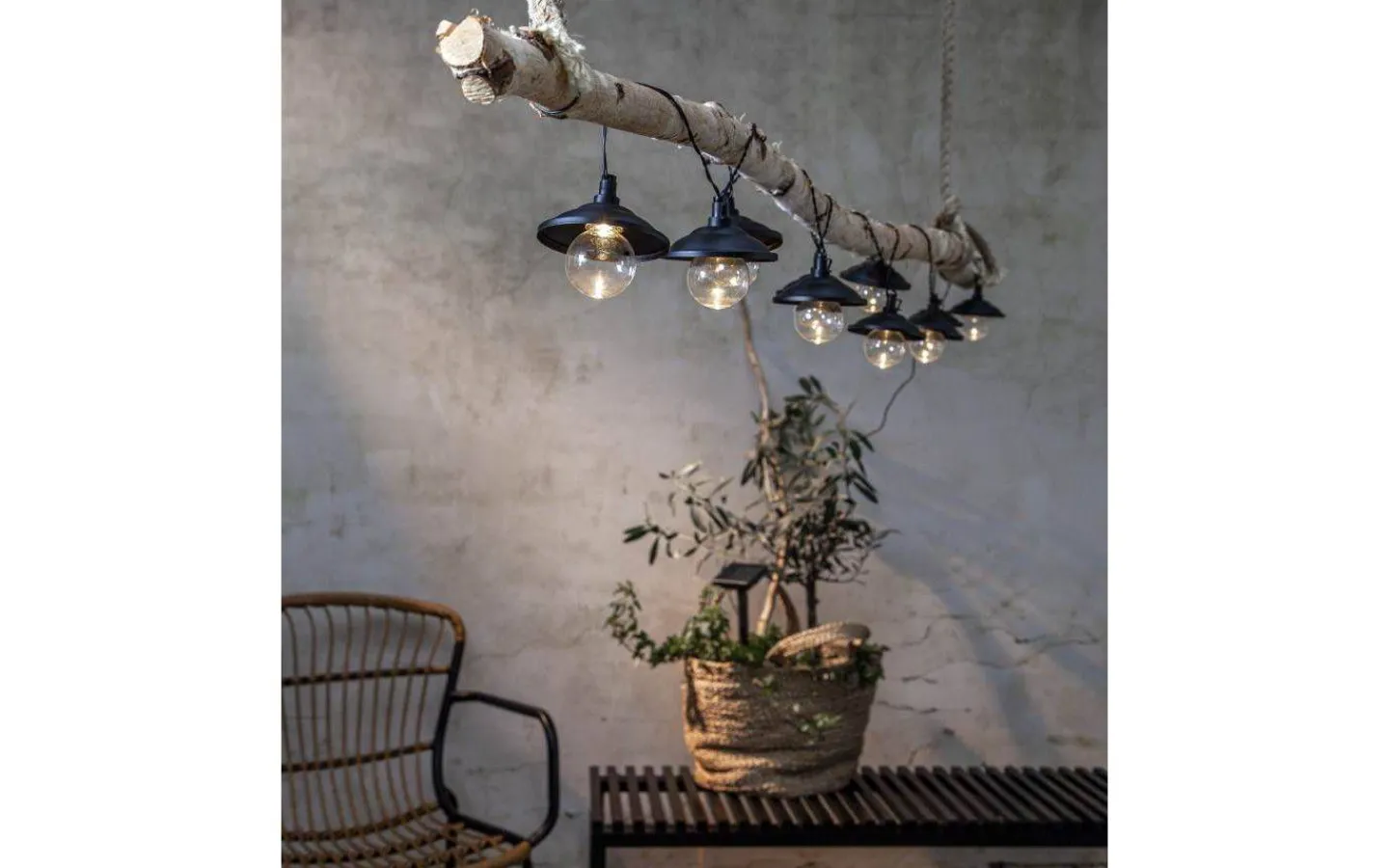 Visa Alla Solcellslampor<Star Trading Globe Shade Solcellsdriven Ljusslinga 1,8m Svart