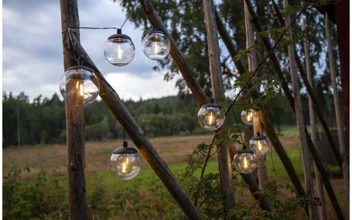 Visa Alla Solcellslampor<Star Trading Globe Solcellsdriven Ljusslinga 2,1m Svart