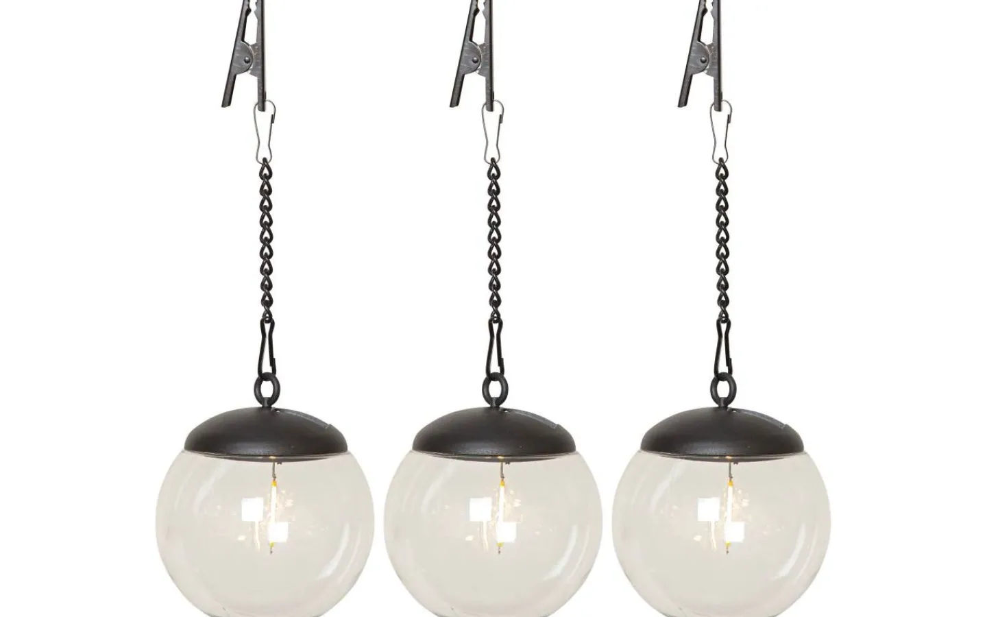 Solcellslampor Dekoration|Visa Alla Solcellslampor<Star Trading Globe Solcellslampa 10cm 3-Pack Klar