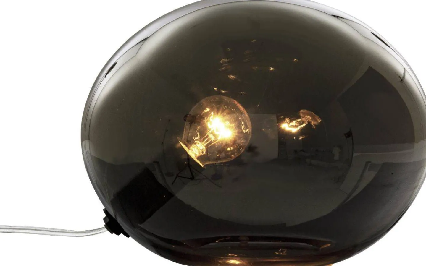 Vardagsrum|Bordslampor<Aneta Globus Bordslampa 24cm Rök