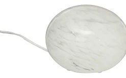 Aneta Globus Bordslampa 18cm Vit Prickig* Bordslampor