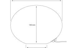 Aneta Globus Bordslampa 18cm Vit Prickig* Bordslampor