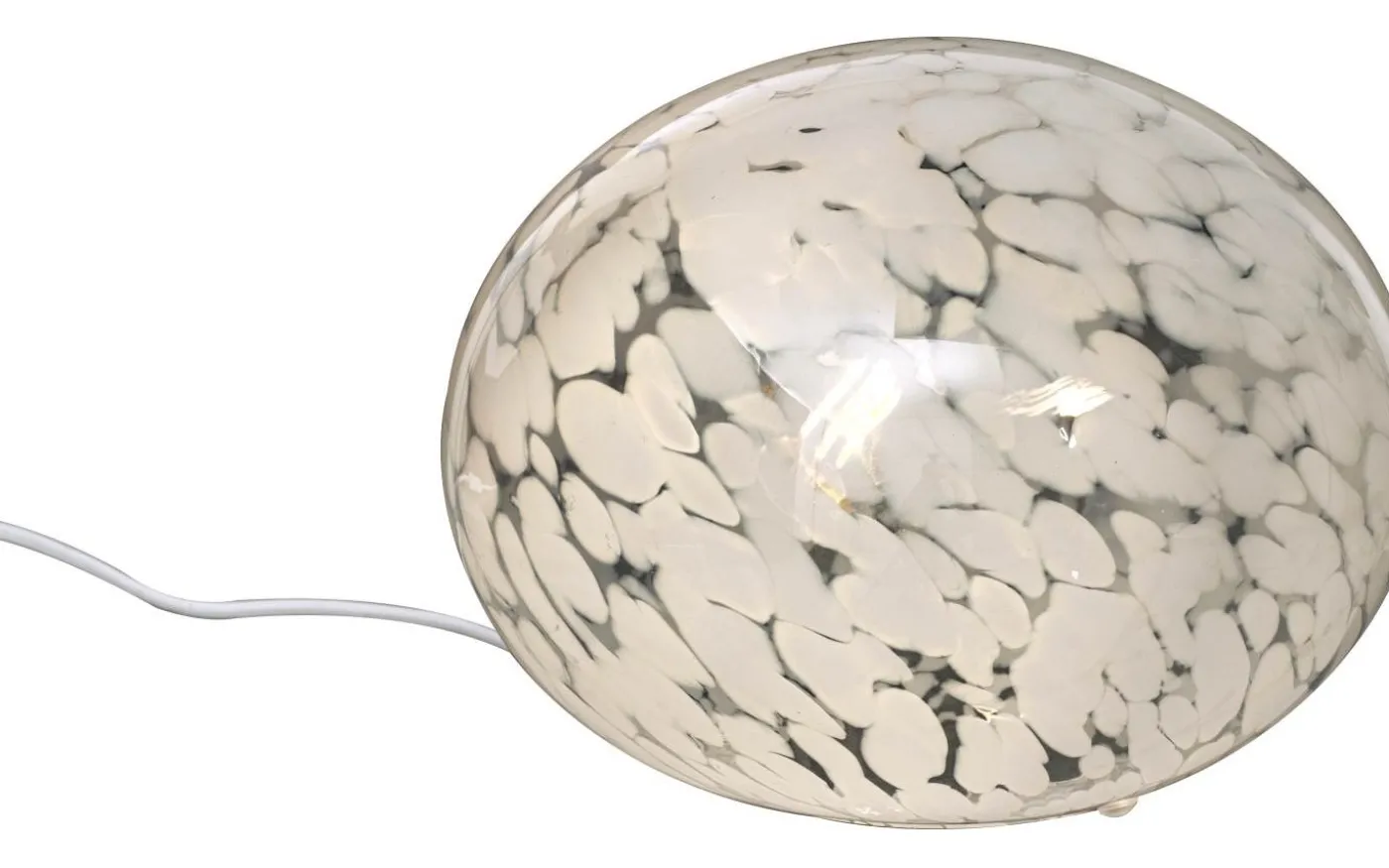 Globus Bordslampa 24cm Vit Prickig