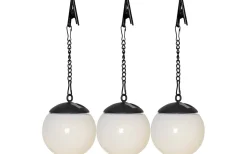 Globus Solcellslampa 10cm 3-pack Opal