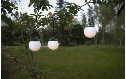 Globus Solcellslampa 10cm 3-pack Opal