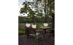 Globus Solcellslampa 10cm 3-pack Opal