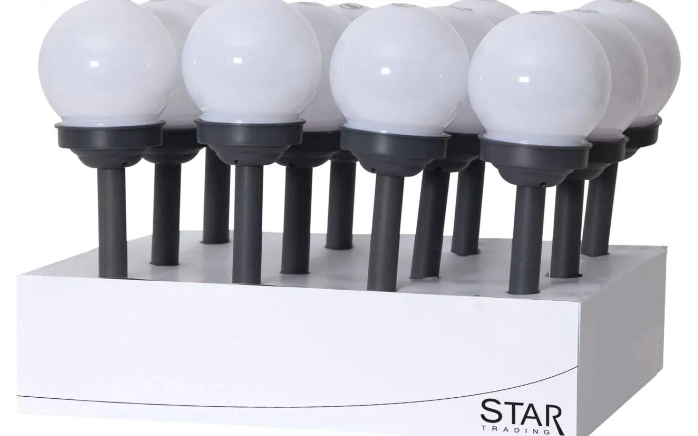 Solcellslampor Stig & Mark|Visa Alla Solcellslampor<Star Trading Globus Solcellslampa Miniklot På Pinne 12-pack, 29cm Varmvit 0,06W