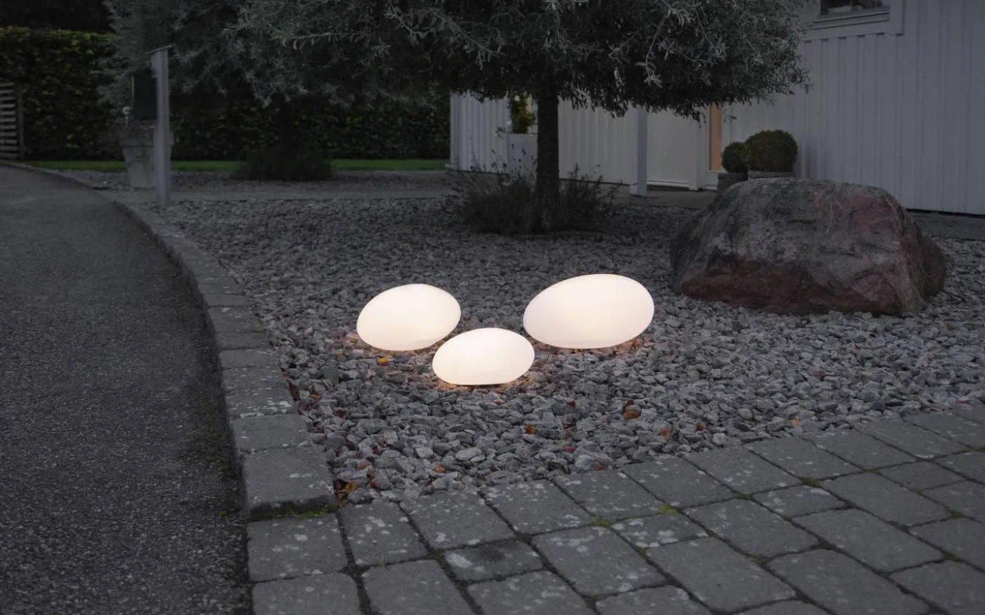 Globy Solcellsdekoration 40cm Vit IP44