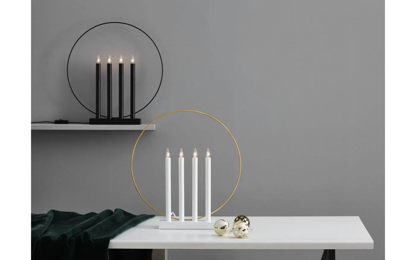 Glory Adventsljusstake Svart 45cm
