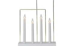 Glossy Frame Ljusstake Vit