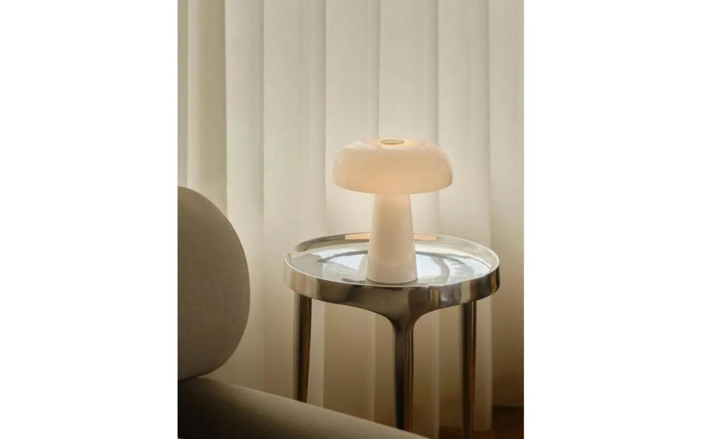 Design for the people Glossy Mini Bordslampa 24cm Vit* Bordslampor